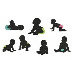 Stickserie - Baby Silhouette